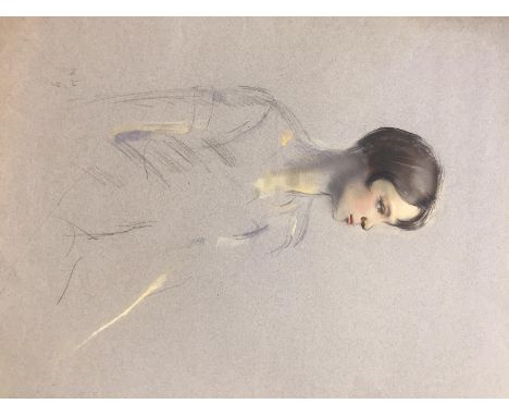 Alfred Kingsley Lawrence, R.A., R.P. (British, 1893-1975):Five unfinished portrait studies of fashionable ladies, one a lady 
