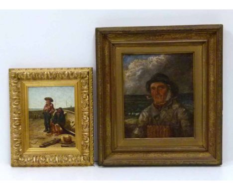 A. Billingham, two retiring fishermen and one other portrait. No condition reports for this sale.