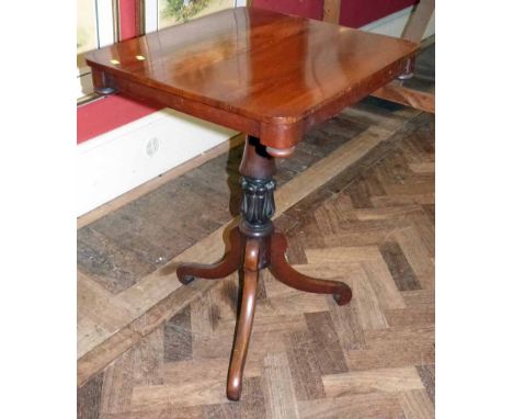 19th century mahogany tripod table No condition reports for this sale.