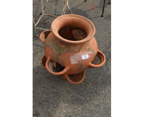 TERRACOTTA STRAWBERRY PLANTER, HEIGHT 42CM