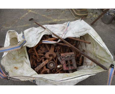 LARGE QTY OF BLACKSMITHS TOOLS