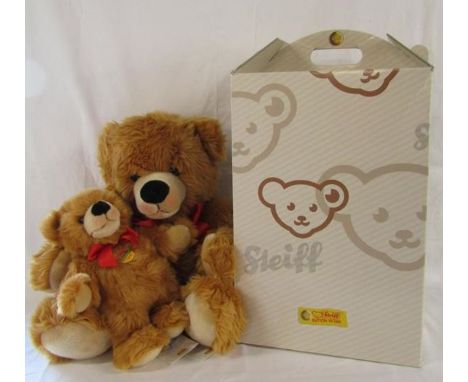 Steiff teddy Bobby Bear 013874 and Bobby 021909