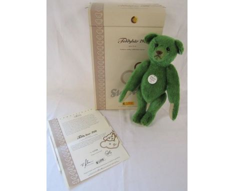 Steiff teddy bear 1908 Green 408540 - 35cm - in a limited edition of 3000