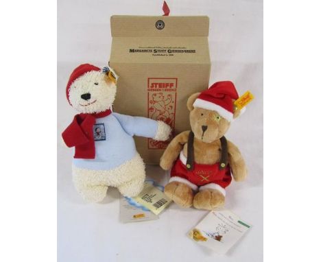 Steiff Christmas Day teddy 115004 and Musical teddy 230776