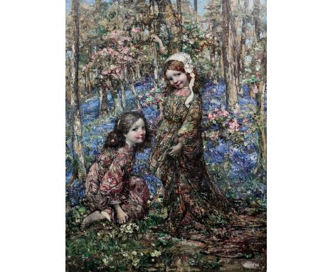 FROM A SCOTTISH COLLECTION&nbsp;  EDWARD ATKINSON HORNEL (SCOTTISH 1864-1933) IN THE BLUEBELL WOOD Oil on canvas, signed and 