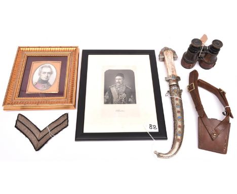 A small head and shoulders print of Gen Gordon,  mounted and framed, 13½” x 10½”, another of “Lt Col Charles Broke”, mounted 