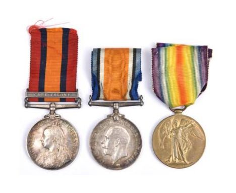 QSA, 1 clasp CC (8198 Pte W. Male, Coldstm Gds), GVF, roll confirms single clasp. Pair: BWM, Victory (G17101 Pte W Male R. Su