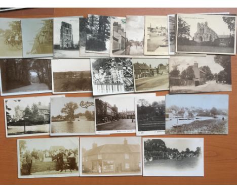 SUFFOLK: BECCLES POSTCARDS, BLYBURGHGATE STREET POST OFFICE RP, ST. LAWRENCE SPORTS RP, CARNIVAL RP, MEMORIAL STONE LAYING AT