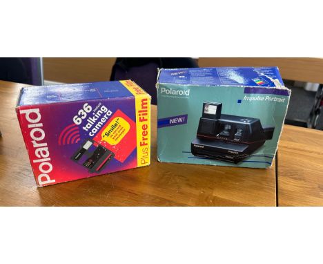 Polaroid 636 Instant Film Talking Camera in Original Box, Polaroid impulse camera 