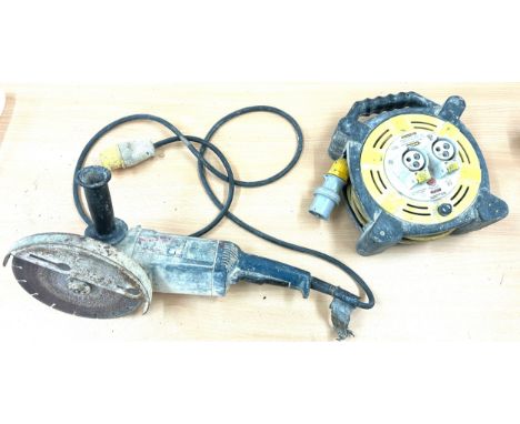 Bosch 1-10 9" angle grinder with a 1-10 extension lead - in working order 