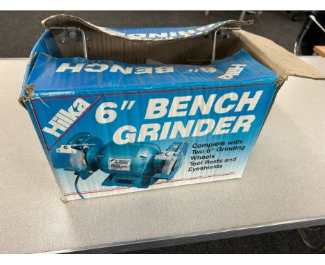Hika 6" bench grinder, untested 