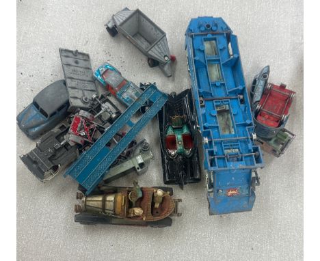 Selection vintage diecast cars includes Corgi batman etc 