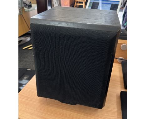 Mission 70ASE 8” Powered Subwoofer Surround Speaker 100W RMS BLACK 