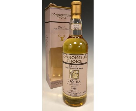 Whisky - a Connoisseurs Collection Caol Ila 1988 Islay Single Malt Scotch Whisky, bottled by Gordon &amp; Macphail, 70cl, 40%