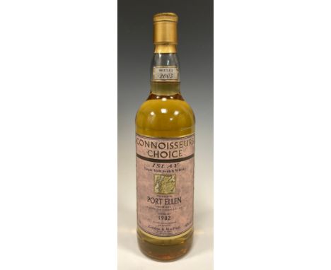 Whisky - a Connoisseurs Choice Port Ellen 1982,  Single Malt Islay Scotch Whisky, bottled in 2005 by Gordon &amp; Macphail, 7