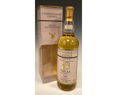 Whisky - a Connoisseurs Collection Caol Ila 1988 Islay Single Malt Scotch Whisky, bottled by Gordon &amp; Macphail, 70cl, 40%