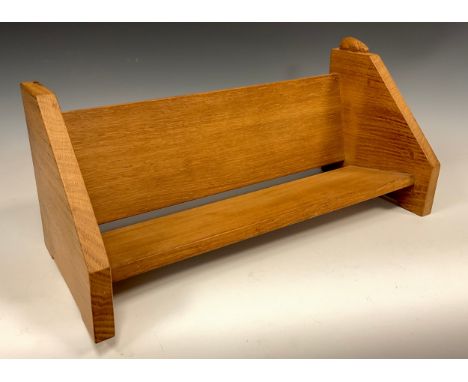 Peter Heap, Rabbitman of Yorkshire, Yorkshire Critters School, oak book trough, 20.5cm high x 48cm wide x 20.5cm deep. 