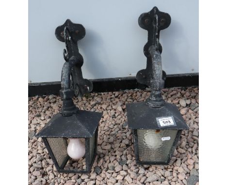 Pair of external light fittings