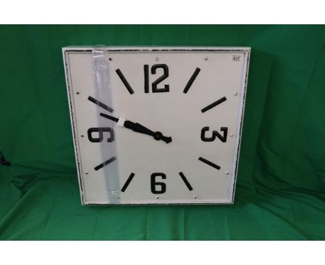 Large square station style clock - Approx 70cm x 70cm