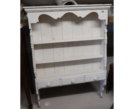 Painted pine shelf unit