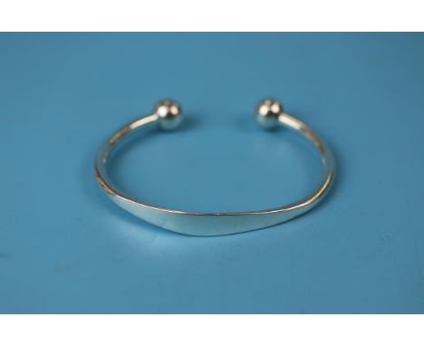 Silver slave bangle