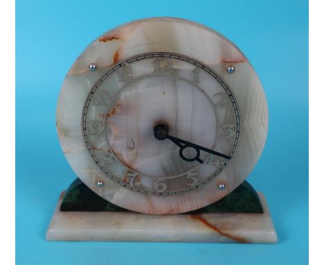 Onyx mantle clock