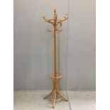 A bentwood hat stand, height 184cm. Condition - fair