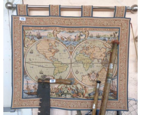 A modern hanging tapestry of the Old World