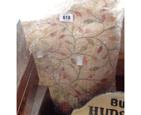 A vintage patchwork panel bed cover