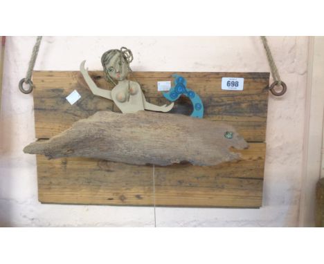 Vicki Wood: a wooden mermaid automaton