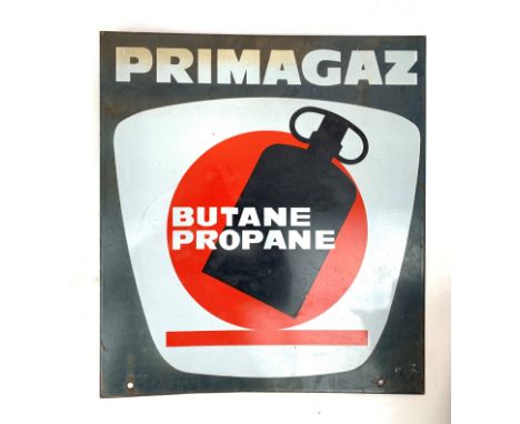 An enamel advertising sign, Primagaz, height 50cm, width 45cm.