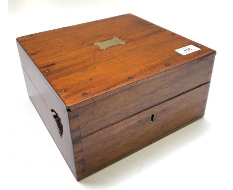 A Hughes and Son, London three ring vernier sextant, in mahogany case, the arc engraved with the naval officer's name T.N.B. 