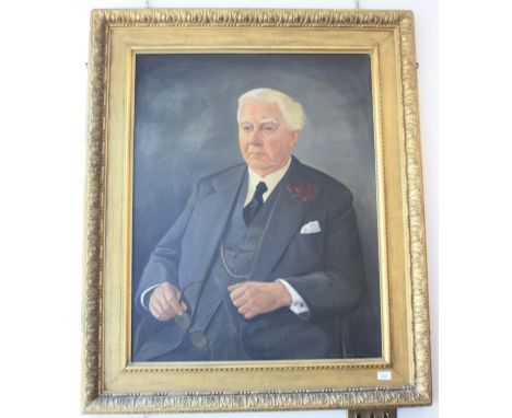 Donald Sinclair SWANA portrait of Willie.Herbert.LaneFormer Mayor of Penzance founder of W. H. Lane & Son estate agents and a