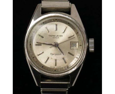 A lady's stainless steel cased Favre-Leuba Swiss Harpoon, date, sweep seconds wristwatch and a gentleman's Revue Thommen Gran