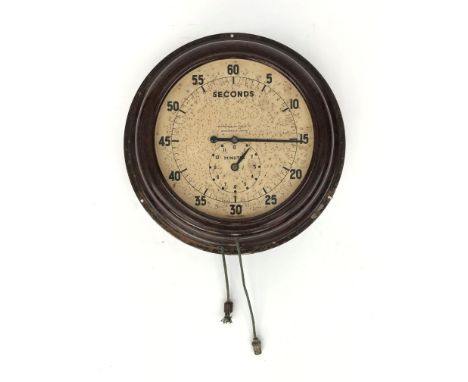 A Smiths English Clocks Ltd simulated bakelite wall clock, circa 1940s, stamped on the back AM below a crown motif and M2 REF