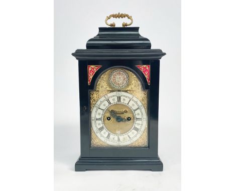 A fine late 17th century verge table clock by James Hunt, London the 7 inch brass dial signed on the silvered chapter ring, t