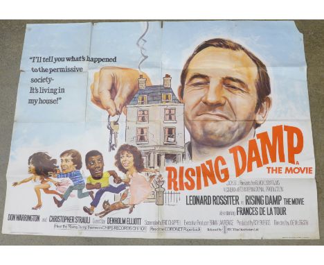 A full size colour original film poster of Rising Damp starring Leonard Rossiter 