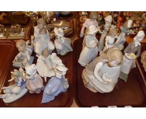 A collection of Nao figures (two trays)
