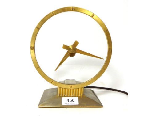 An Art Deco Jefferson Golden hour electric mystery clock 