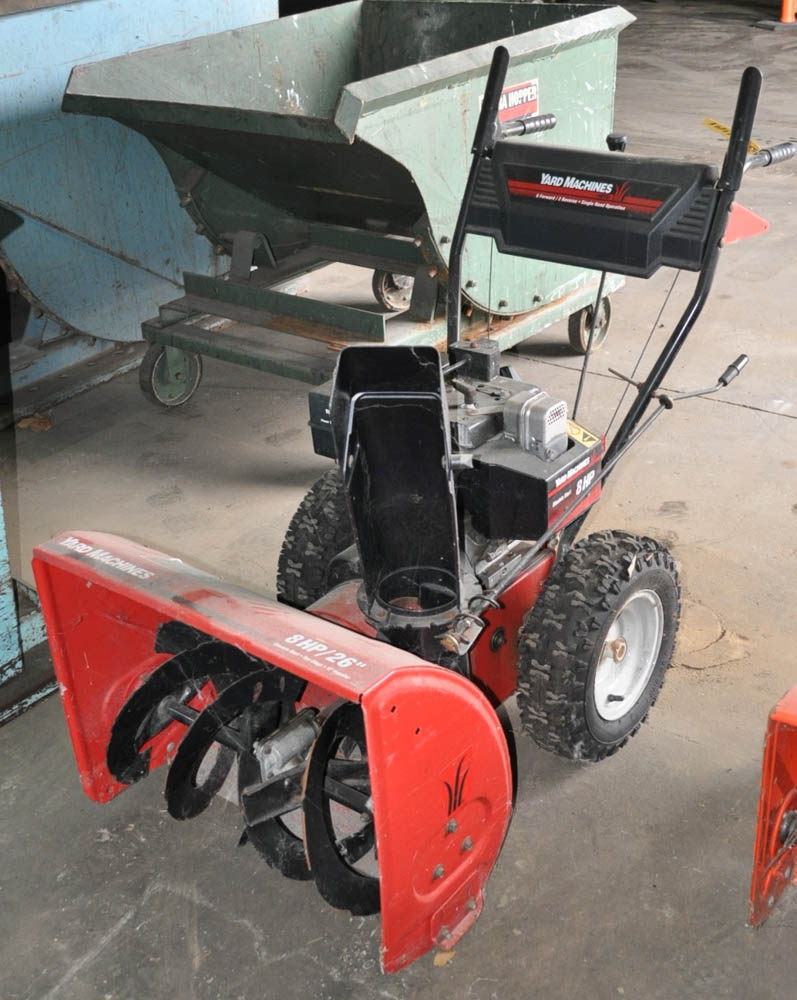 8HP YARD MACHINE & 26'' SNOW BLOWER