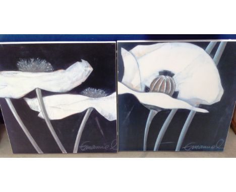 B. Emanuel pair of box prints 'Excellent 1' and 'Excellent II' each 69 x 69cm