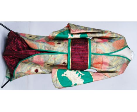 MIKADO: Mikado Empress ' KATISHA ' full length gold and multi colour coat , together with skirt and obi


NOTE: From a large 