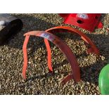 Pair front mudguards