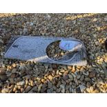 Pair Fordson Dexta front grill plates with headlight holes