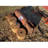 Allis Chalmers round baler string box, spares and Sisal twine