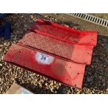 Original Ford 8N footplate with 2No homemade Ford 8N footplates