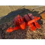 Allis Chalmers Model B lift arm assembly, PTO box and weights