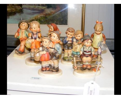 Seven Goebel Hummel porcelain figurines 