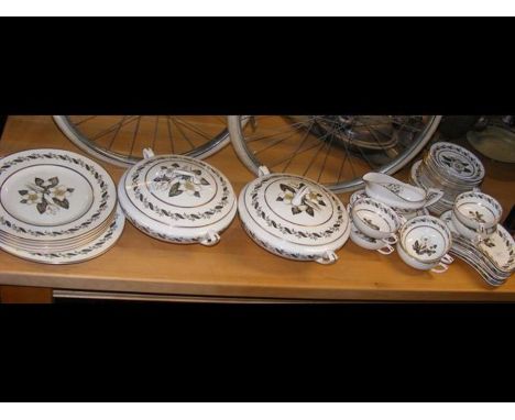 A selection of Royal Worcester dinner ware