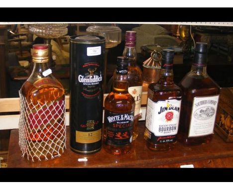 Various vintage whiskeys
